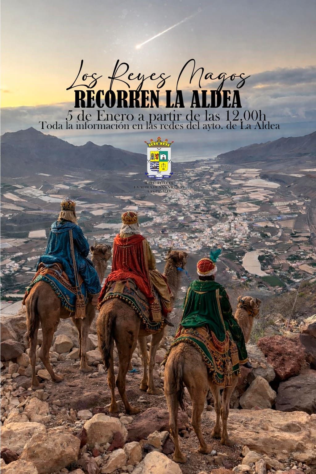 La Aldea de San Nicolás se prepara para vivir un 5 de enero lleno de ilusión con la visita de Sus Majestades los Reyes Magos