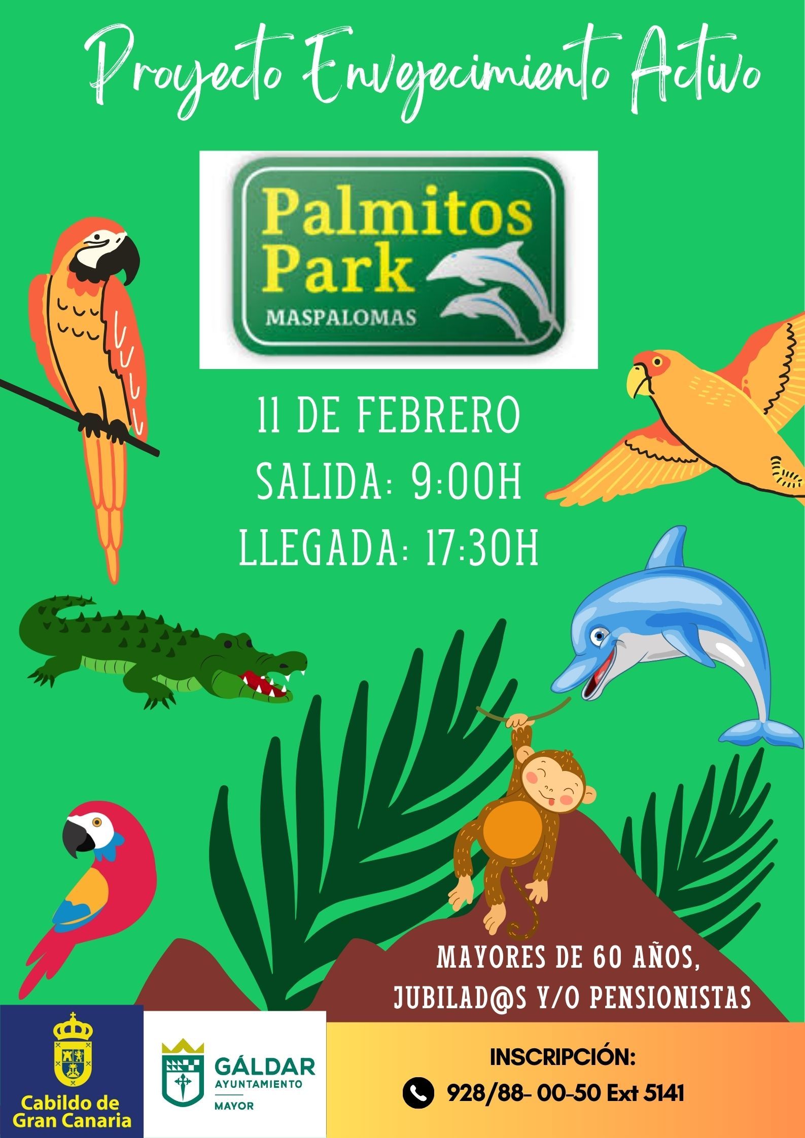 ‘Envejecimiento Activo’ organiza una visita a Palmitos Park