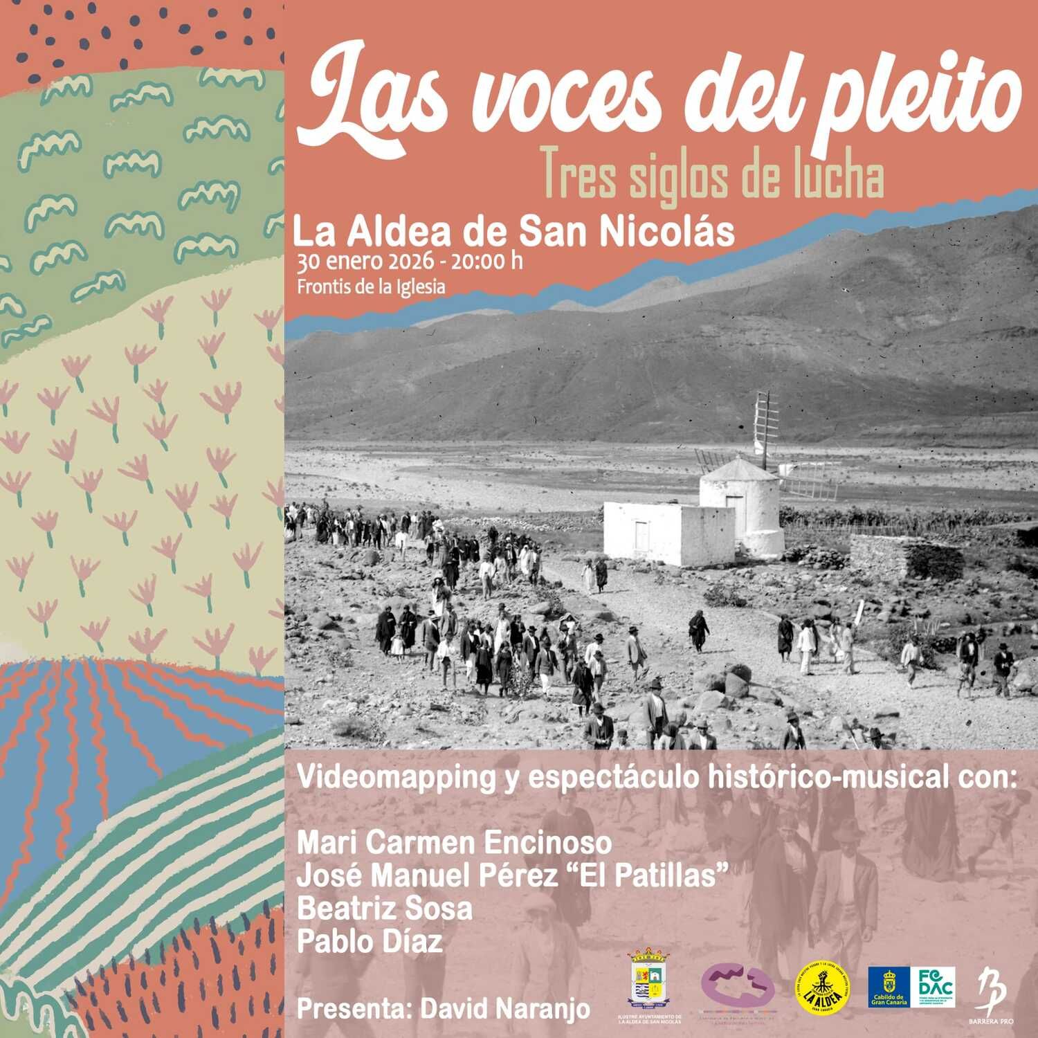 La Aldea de San Nicolás revive tres siglos de historia con el espectáculo ‘Las voces del pleito’