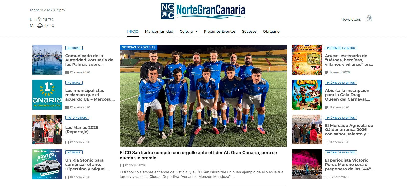 En 2026, estrenamos nueva portada en nortegrancanaria.com para sentirnos más cerca de ti