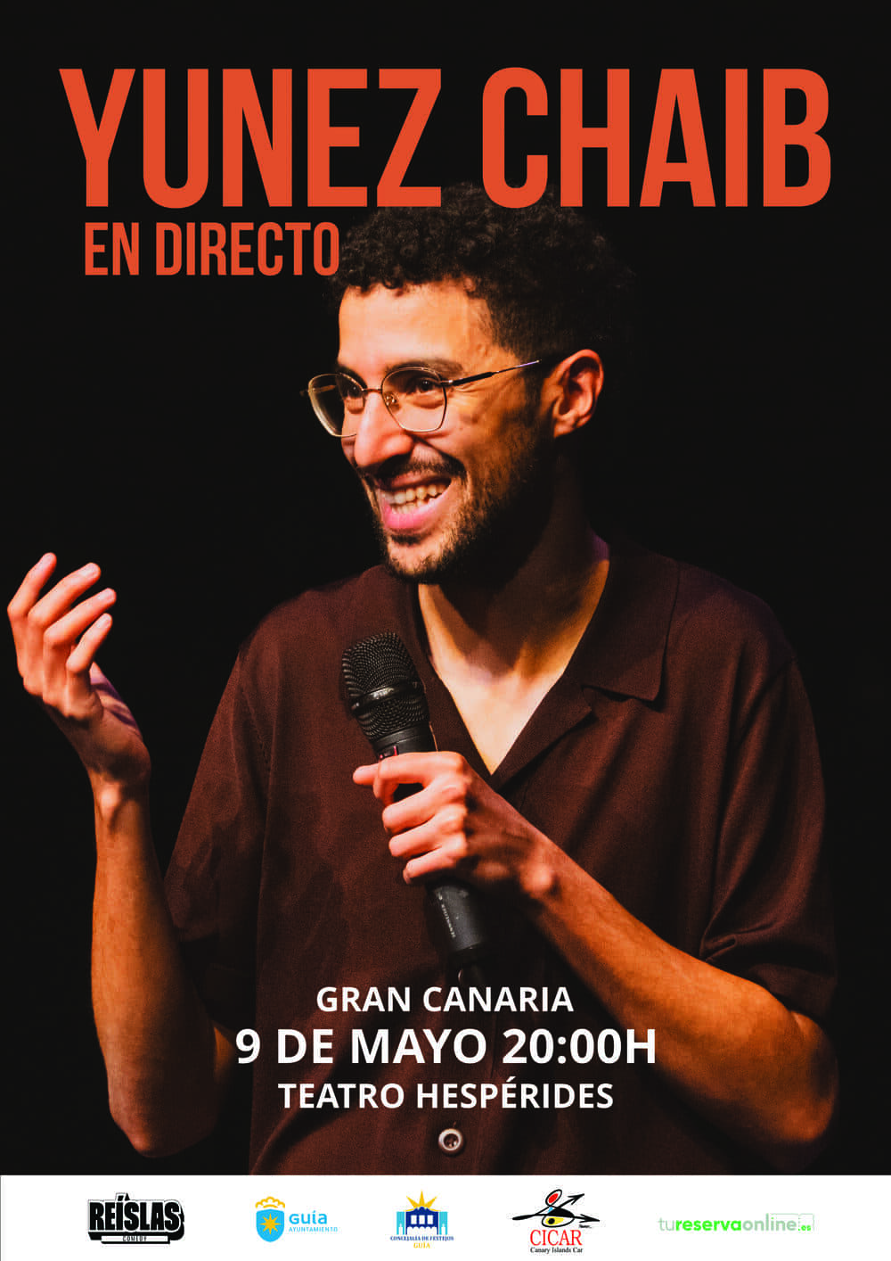 El humorista Yunez Chaib trae al Hespérides de Guía su espectáculo ‘En directo’