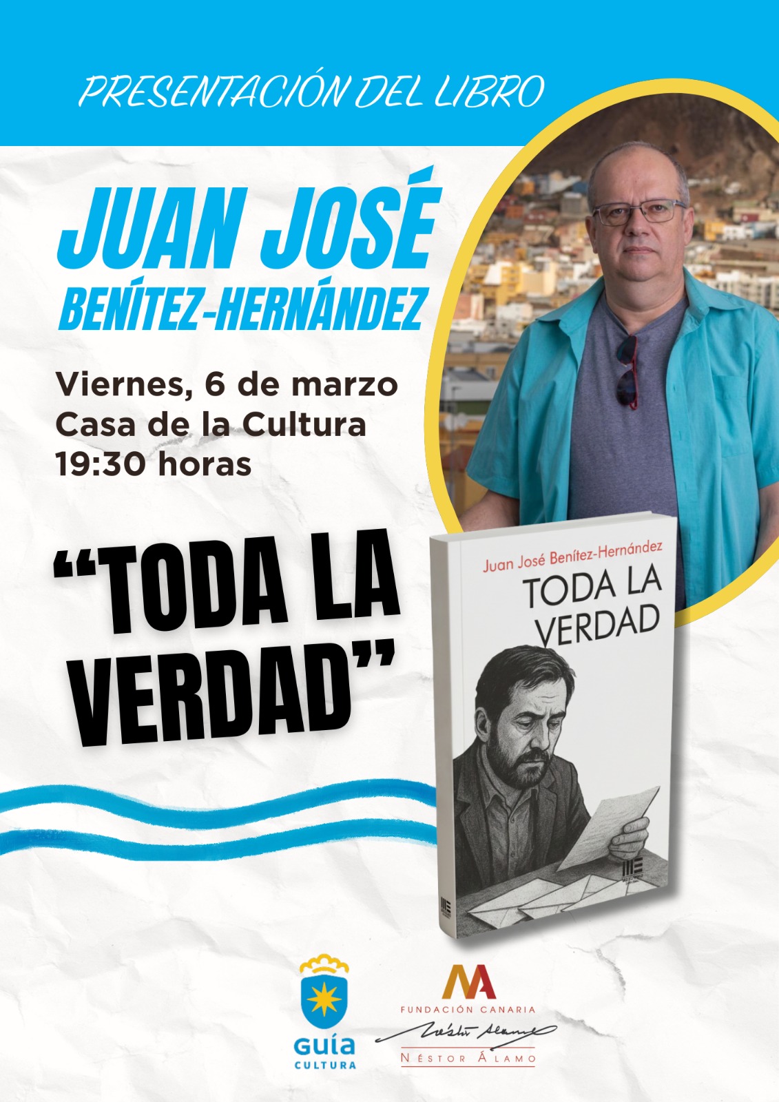 El reencuentro con la palabra: Juan José Benítez-Hernández presenta «Toda la Verdad» en Guía