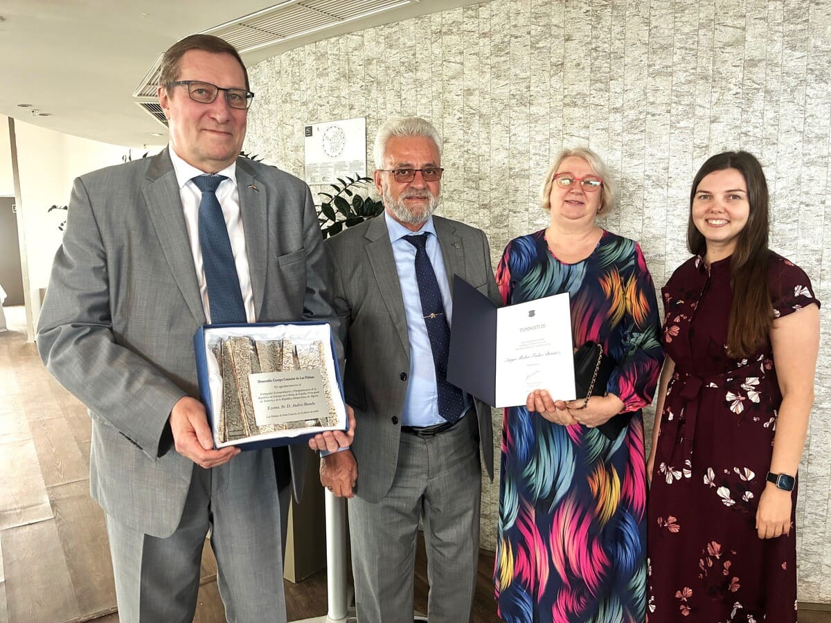 Estonia rinde homenaje a la trayectoria de Sergio Tadeo: Un puente de compromiso en las Islas Canarias