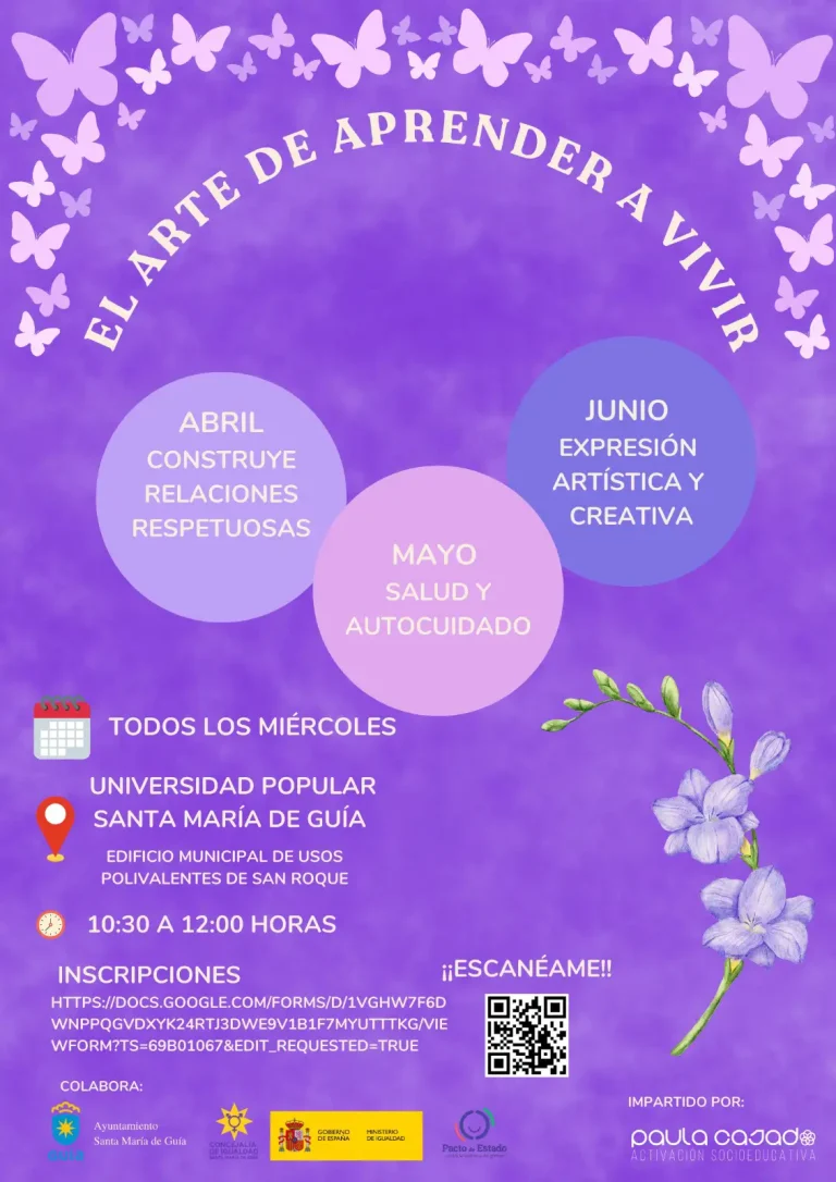 Cartel El Arte De Aprender A Vivir