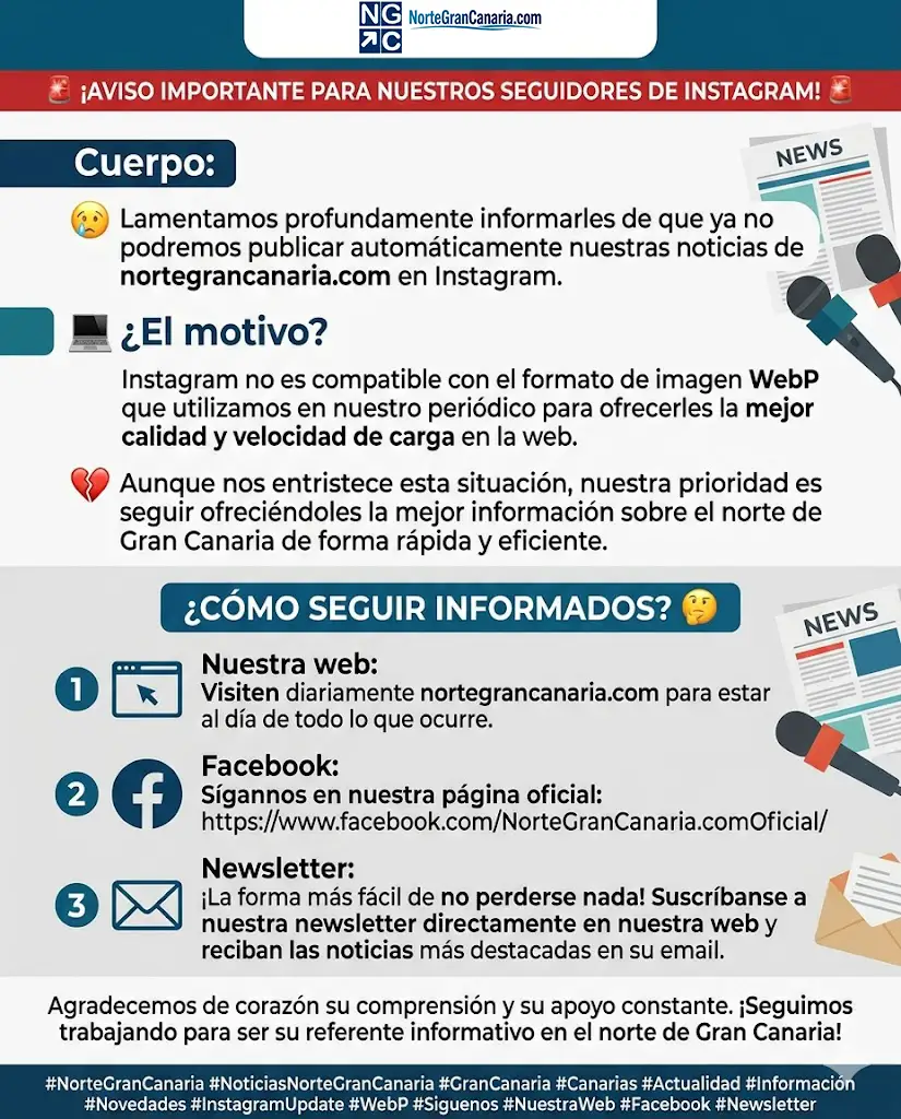 NorteGranCanaria.com prioriza la calidad de su plataforma digital y ajusta su presencia en Instagram