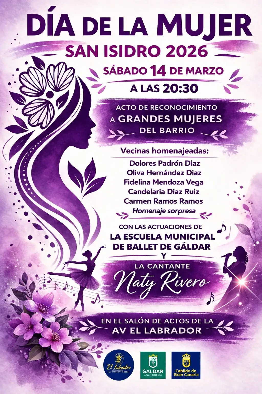 San Isidro celebrará el Día de la Mujer 2026 con un acto de reconocimiento a grandes vecinas del barrio