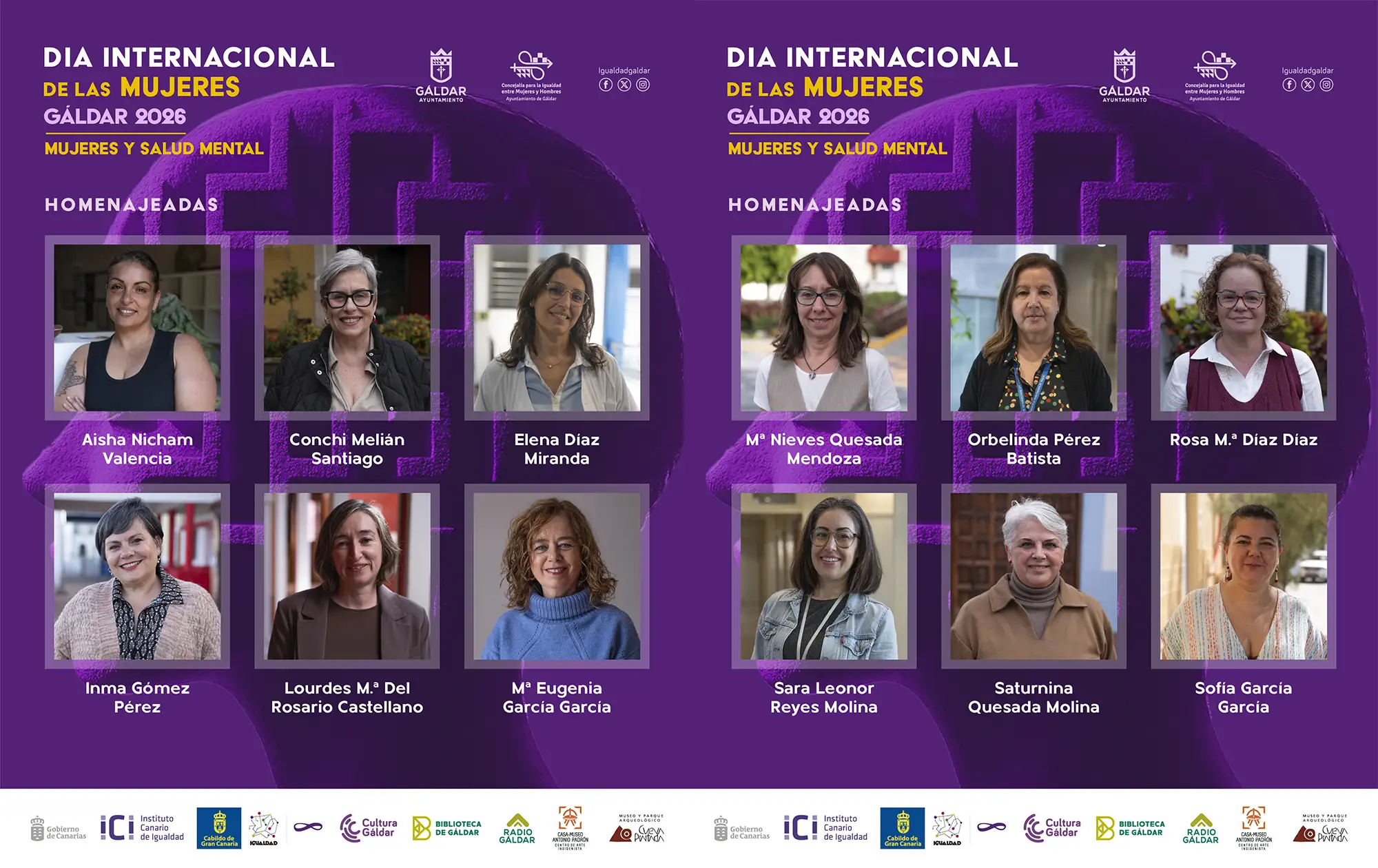 Gáldar rinde homenaje a doce mujeres referentes en la promoción de la igualdad desde el ámbito de la salud mental