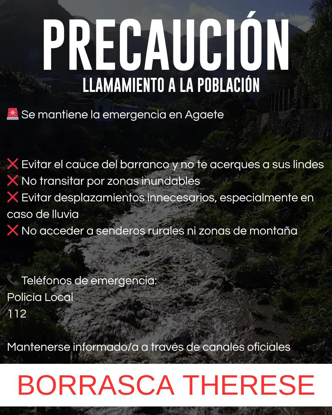 Precaución Agaete