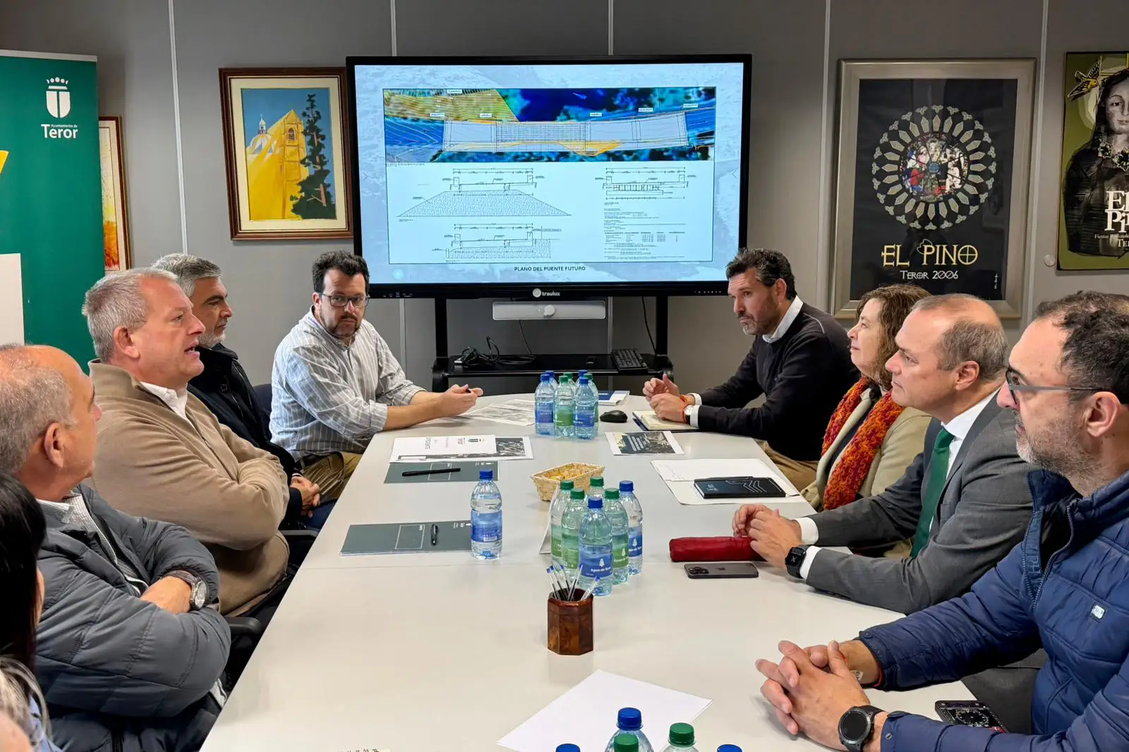 El Ayuntamiento de Teror acuerda con el Cabildo la mejora en la seguridad de varias vías del municipio