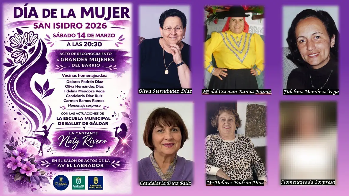 San Isidro celebra hoy el Día de la Mujer con un homenaje a grandes vecinas del barrio