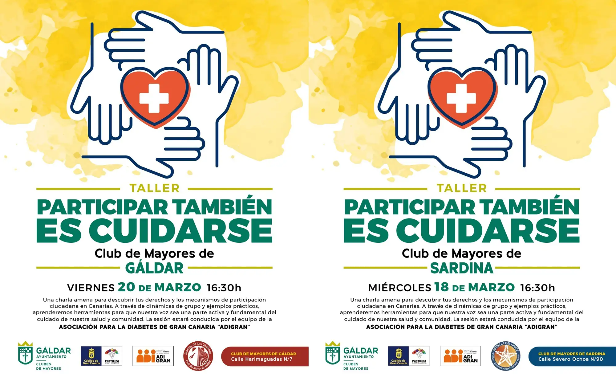 Gáldar organiza el taller ‘Participar también es cuidarse’ para fomentar la participación ciudadana y el envejecimiento activo