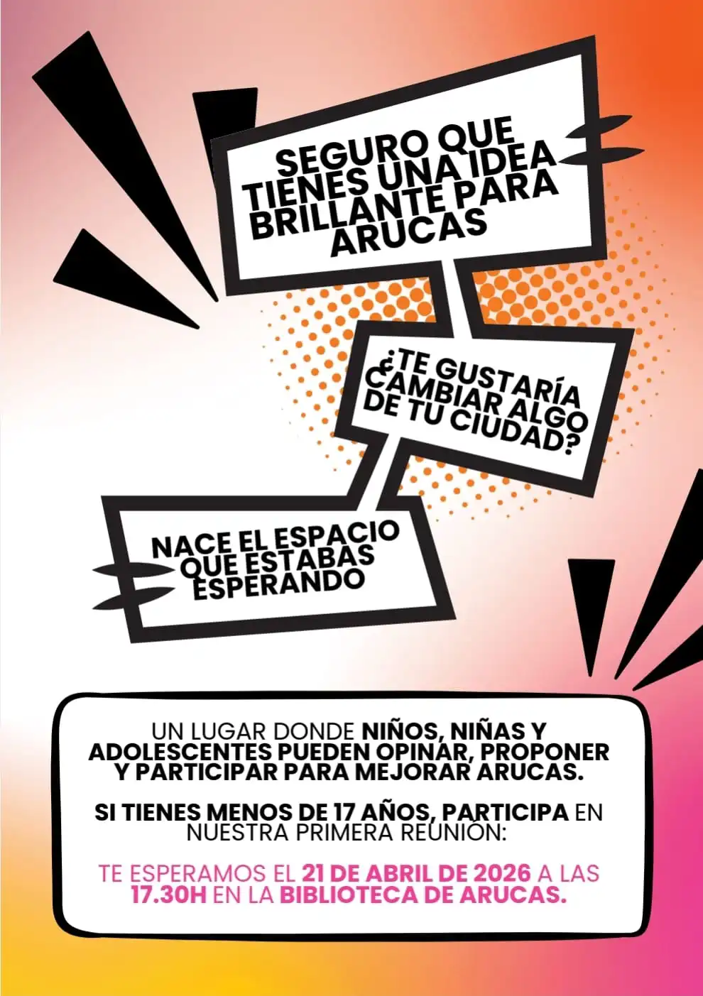 Arucas Invita A La Población Infantil Y Adolescente A Participar En La Construcción De Su Ciudad (2)