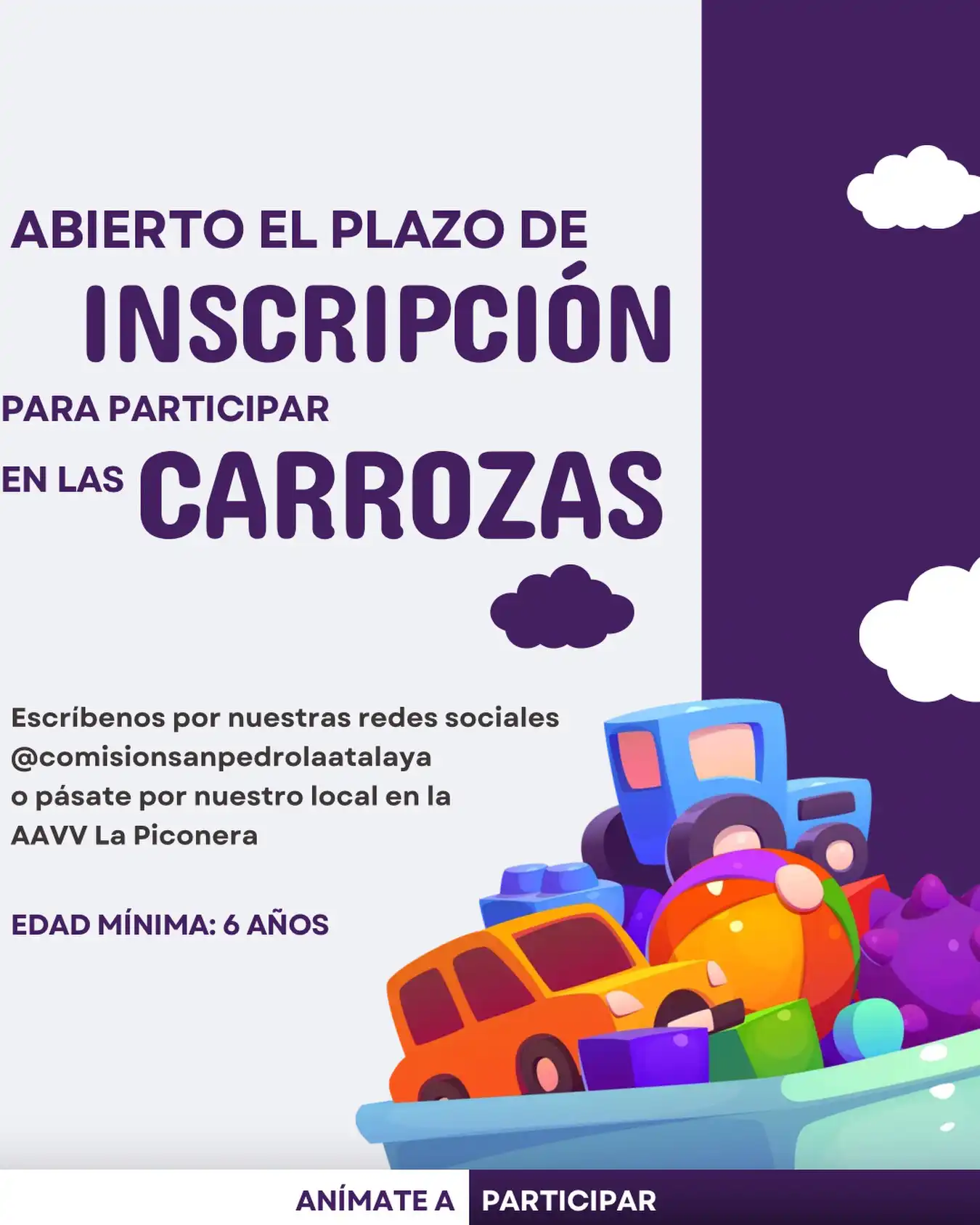 San Pedro La Atalaya de Guía busca tripulantes: se abre la inscripción para las carrozas