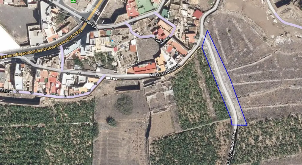 Corte temporal al tráfico en el Barranco de Gáldar por obras en el callejón de La Palma 14:58