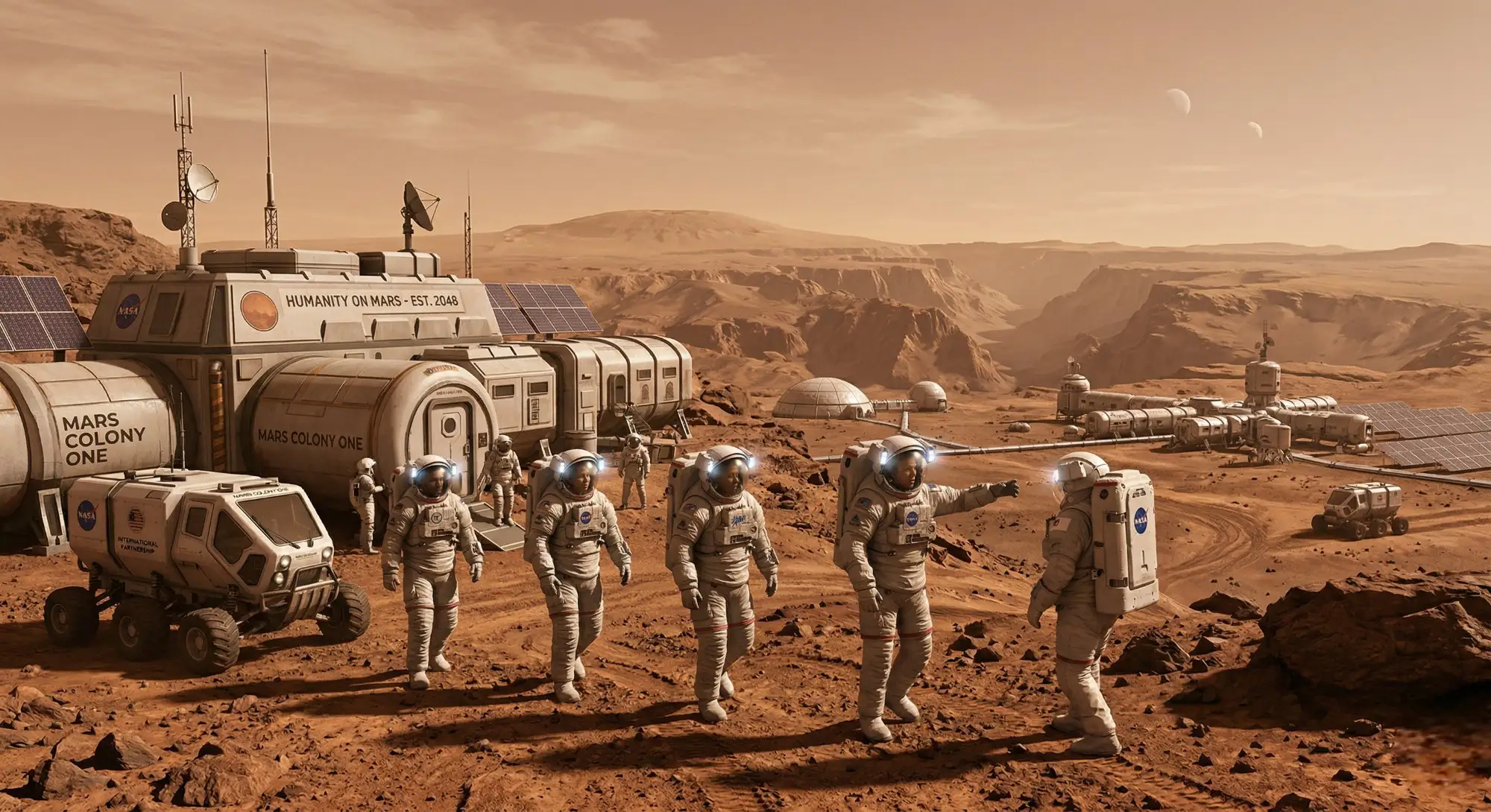 Creame Una Imagen Sobre La Humanidad ¿acaso En Marte 