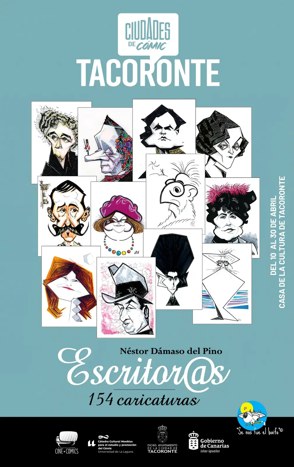 Tacoronte (Tenerife) rinde homenaje a las letras universales a través del ingenio de Néstor Dámaso del Pino