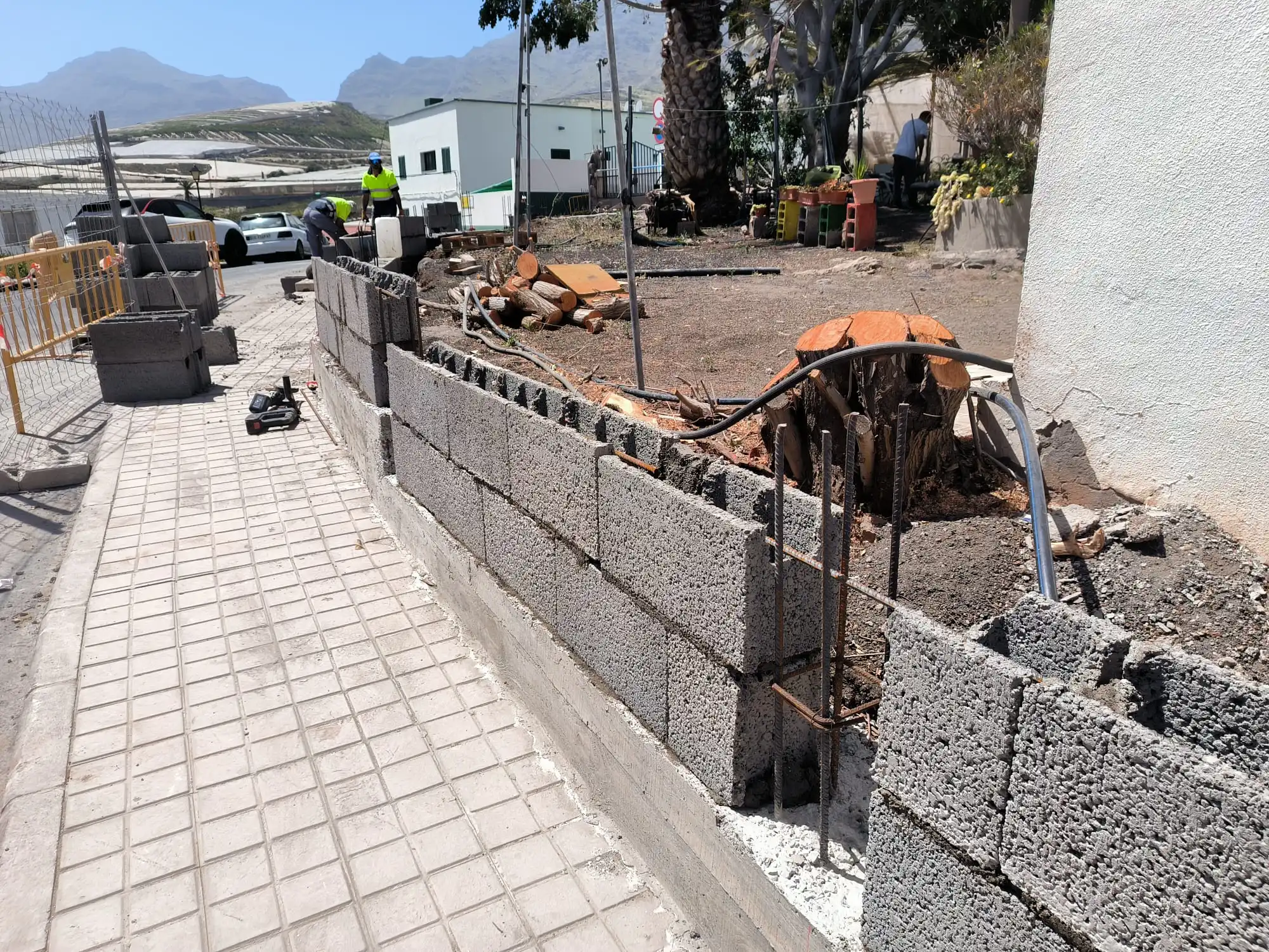 Obra Muro Ceip La Ladera