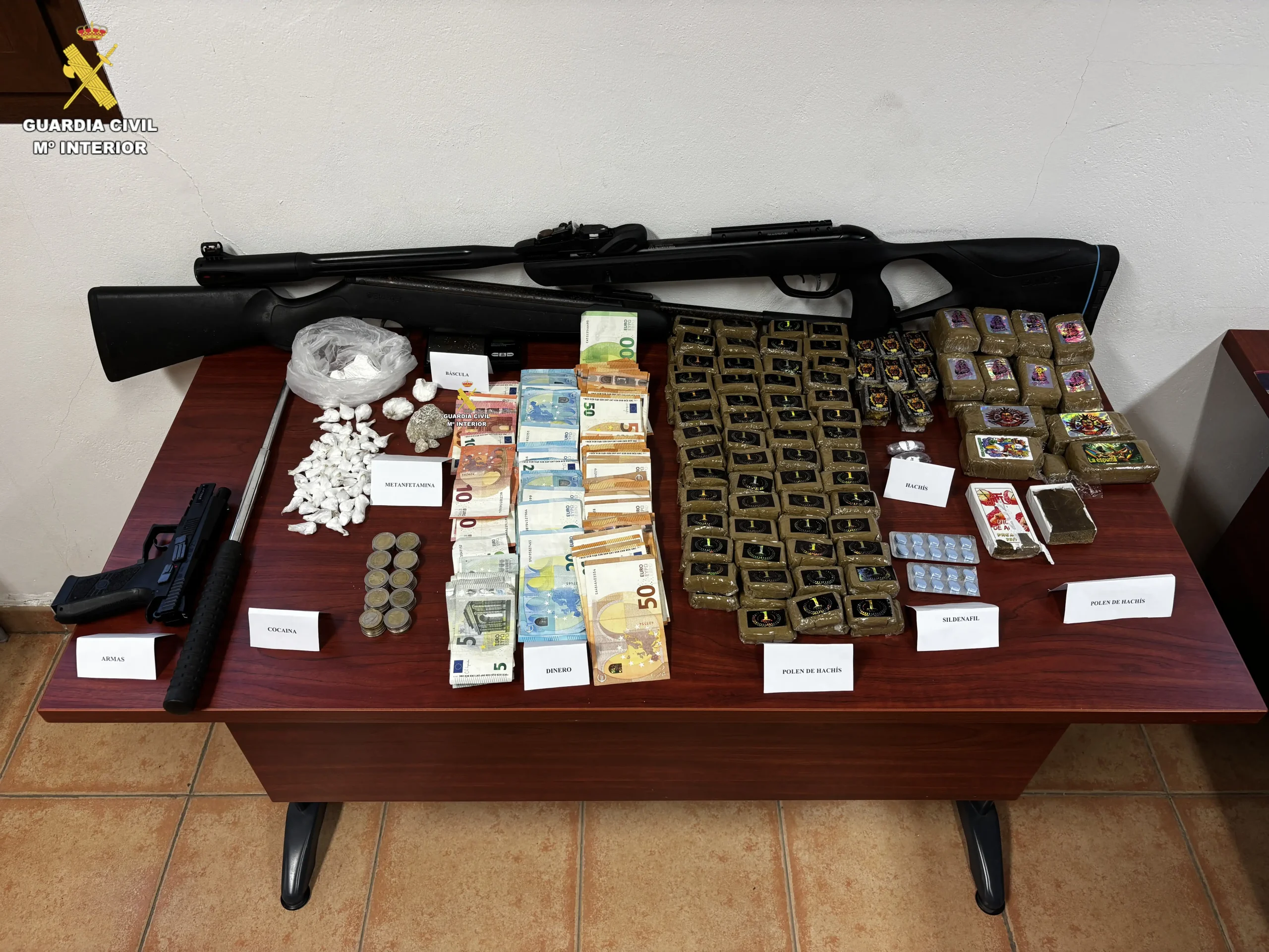 La Guardia Civil desarticula un punto de venta de drogas en el municipio de Santa Brígida