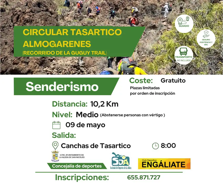 La Aldea de San Nicolás impulsa una nueva ruta de senderismo en el entorno natural de Tasartico