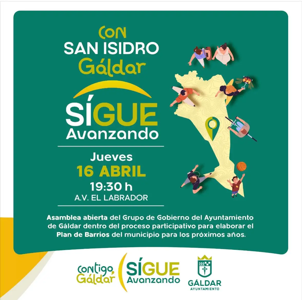La AV El Labrador de San Isidro anima a los vecinos a participar en la asamblea abierta del grupo de gobierno este jueves