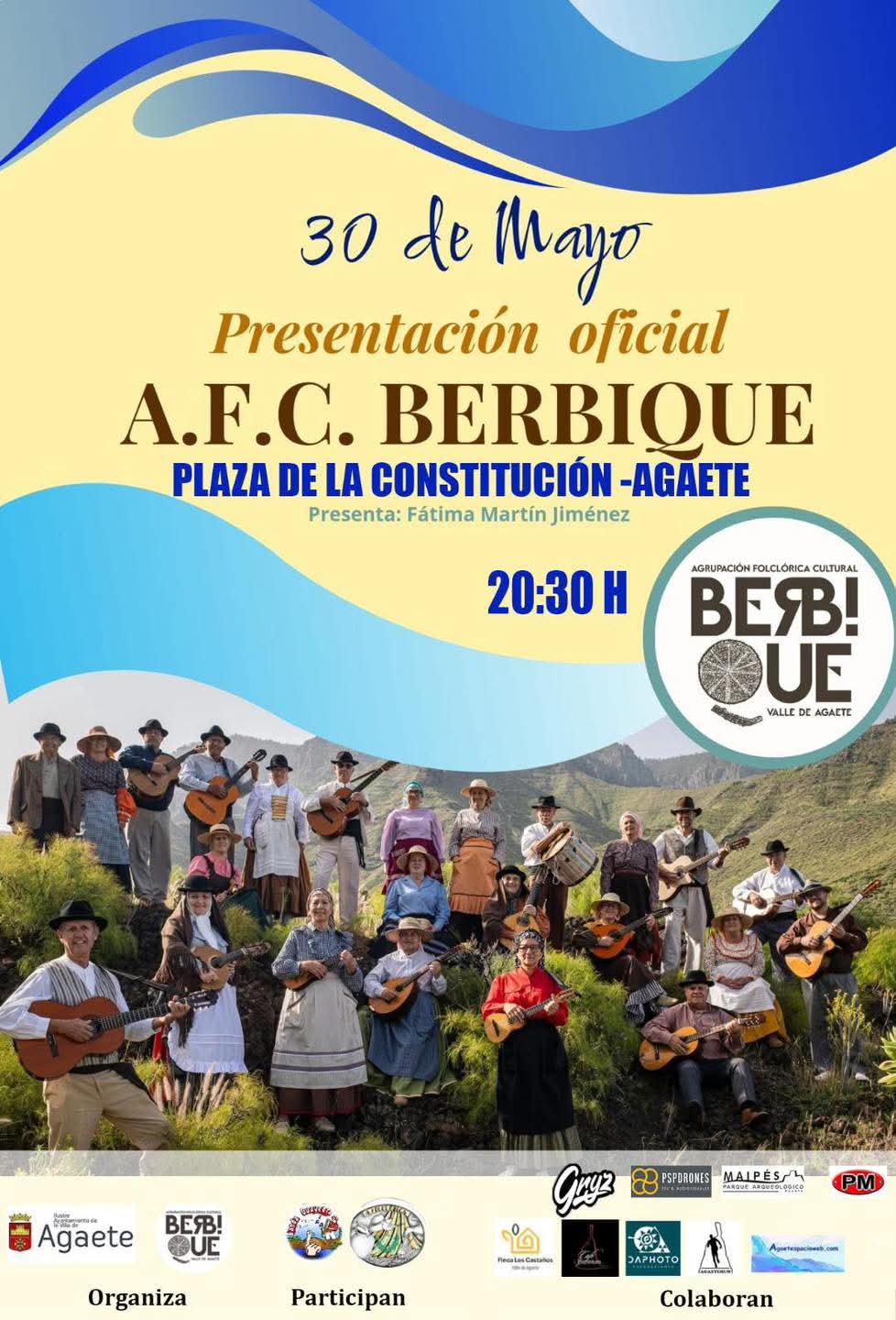 Agaete celebra el Día de Canarias con la presentación oficial de la A.F.C. Berbique