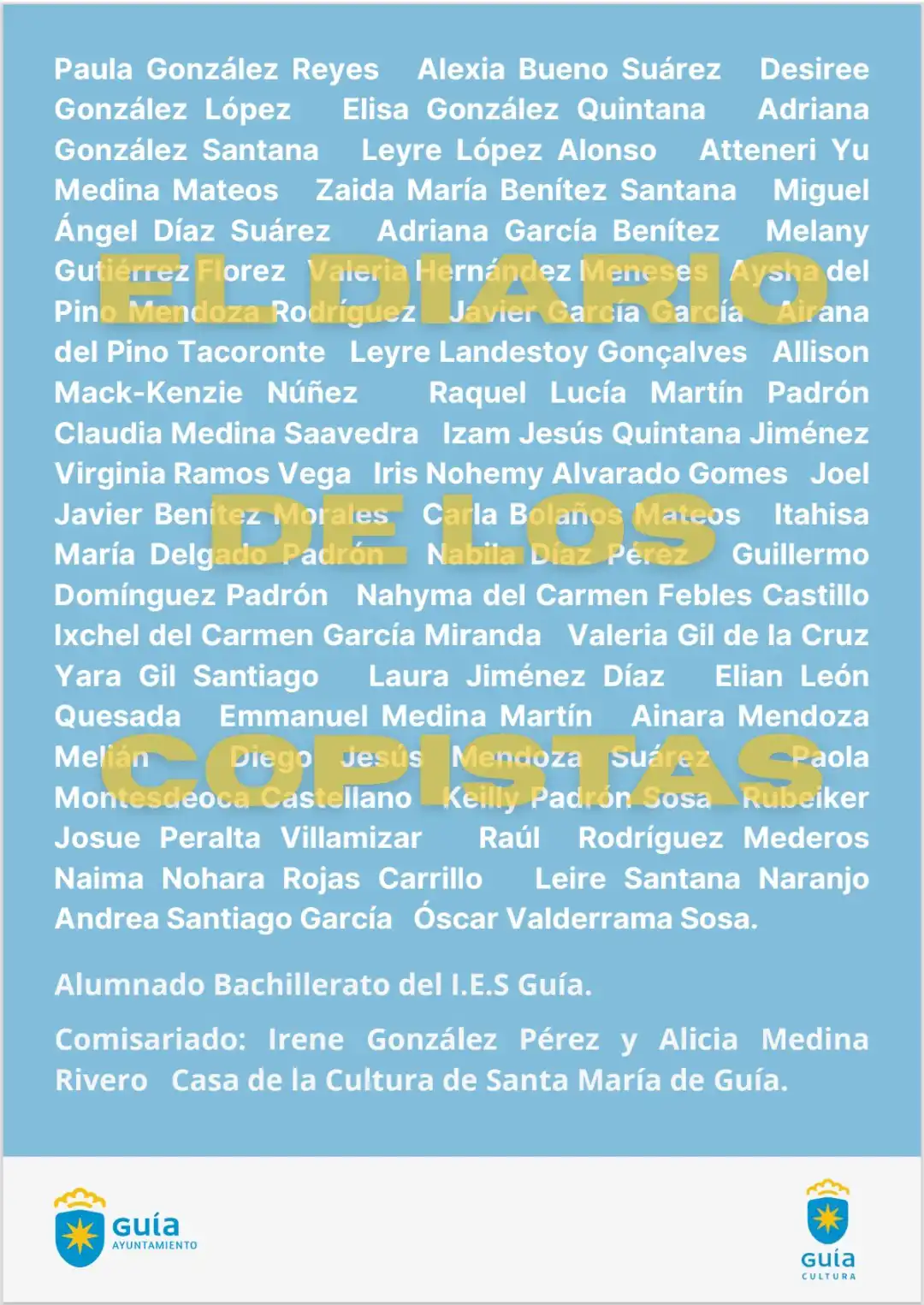 Cartel Diario De Los Copistas