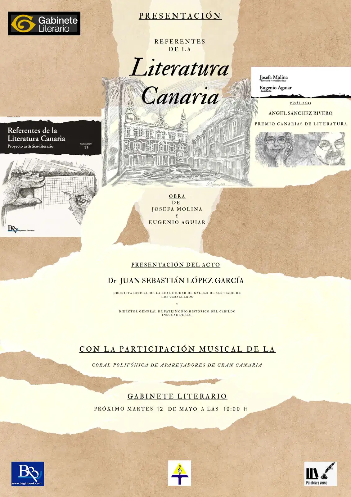 El Gabinete Literario acoge el proyecto artístico-literario ‘Referentes de la Literatura Canaria’