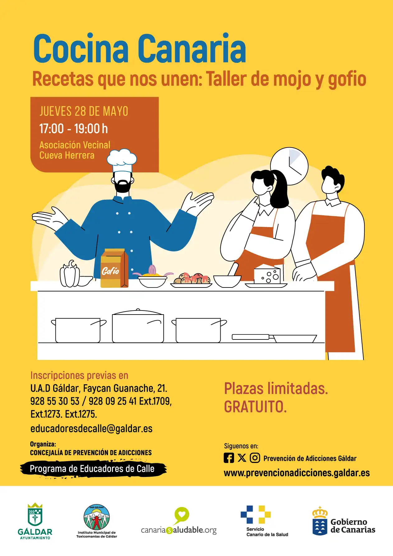 Cartel Taller Cocina Canaria 28 05
