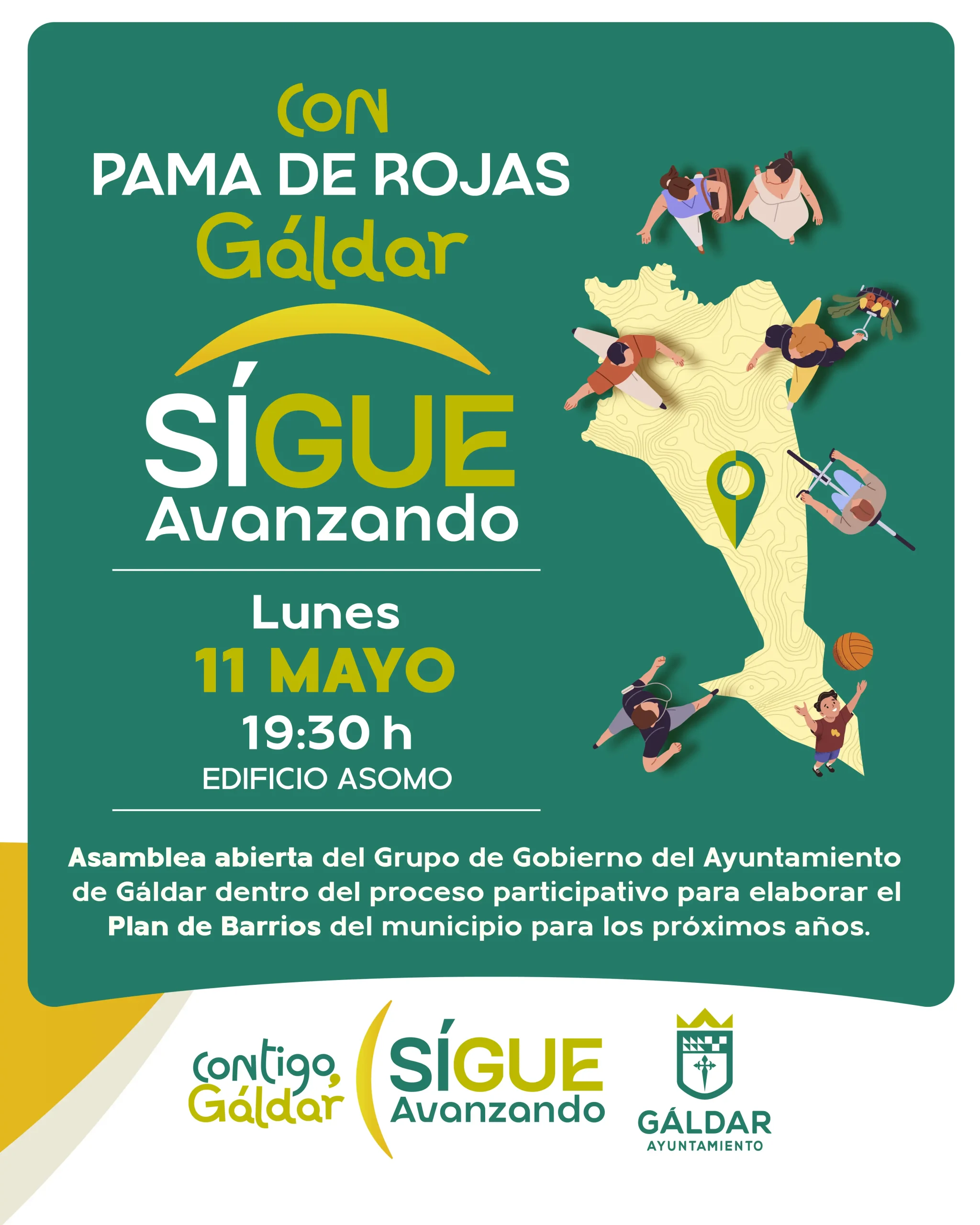 Cartel Asamblea Palmas De Rojas