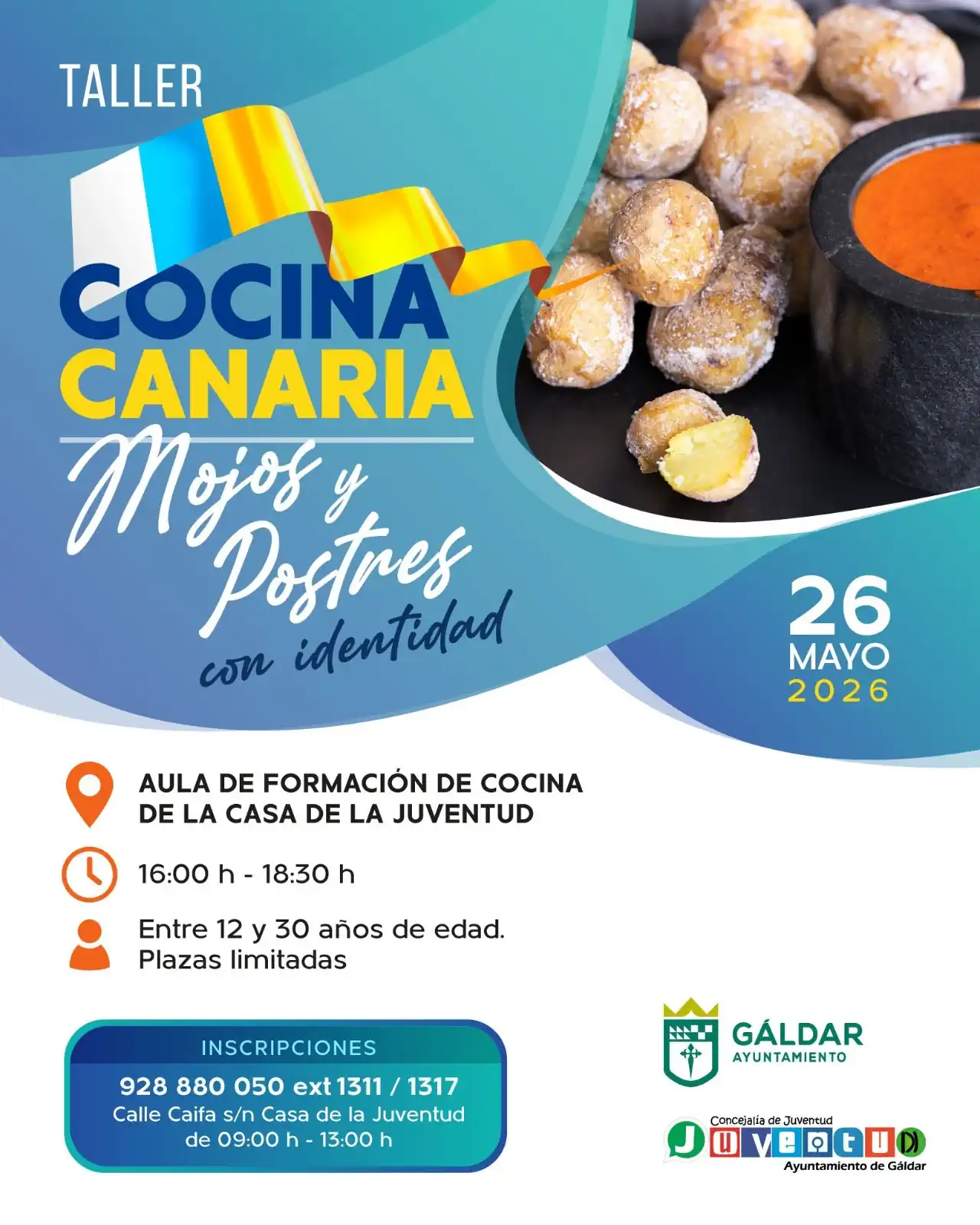 Cartel Taller Cocina Canaria