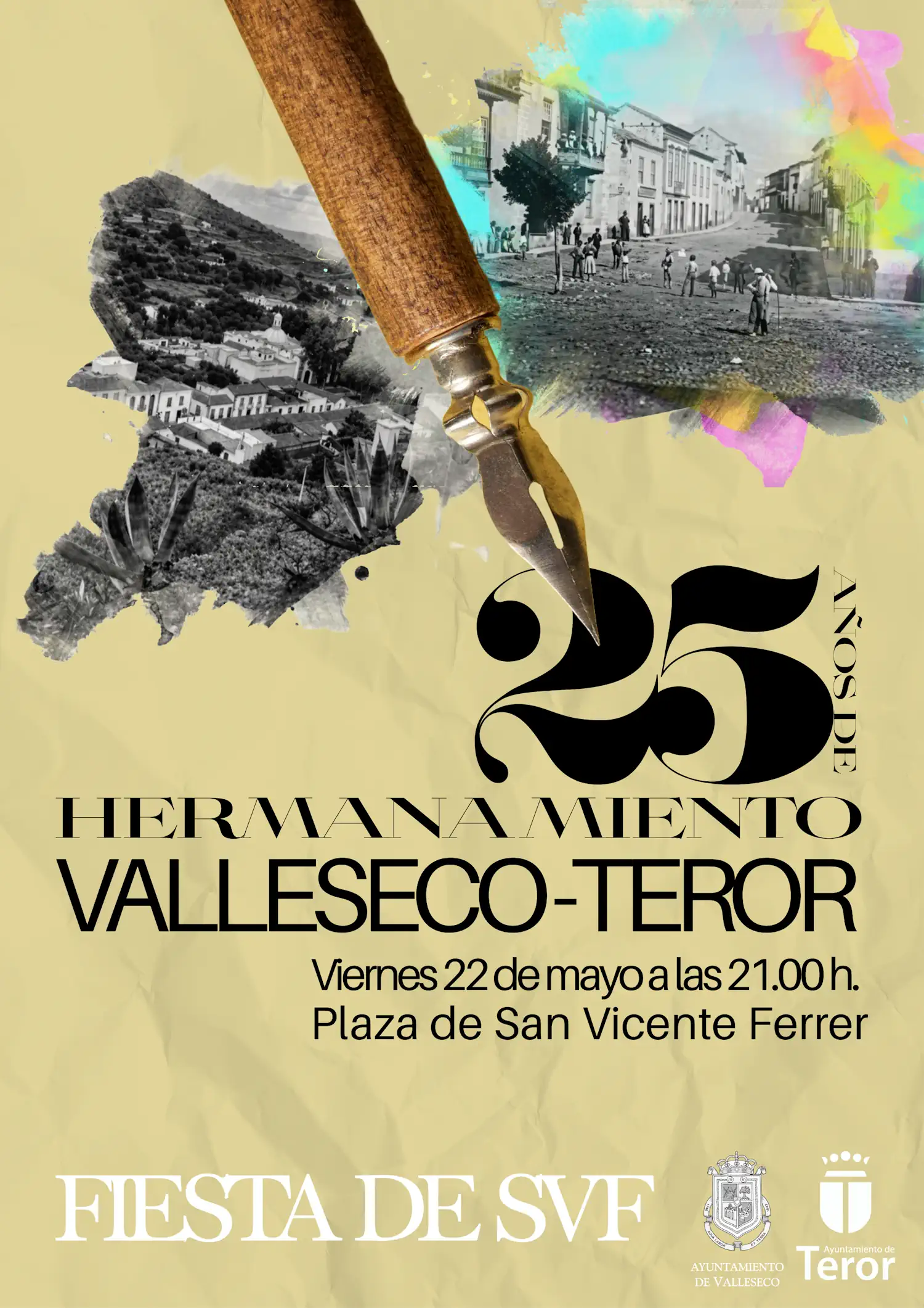 Valleseco y Teror: 25 años de un hermanamiento nacido del corazón y la historia compartida