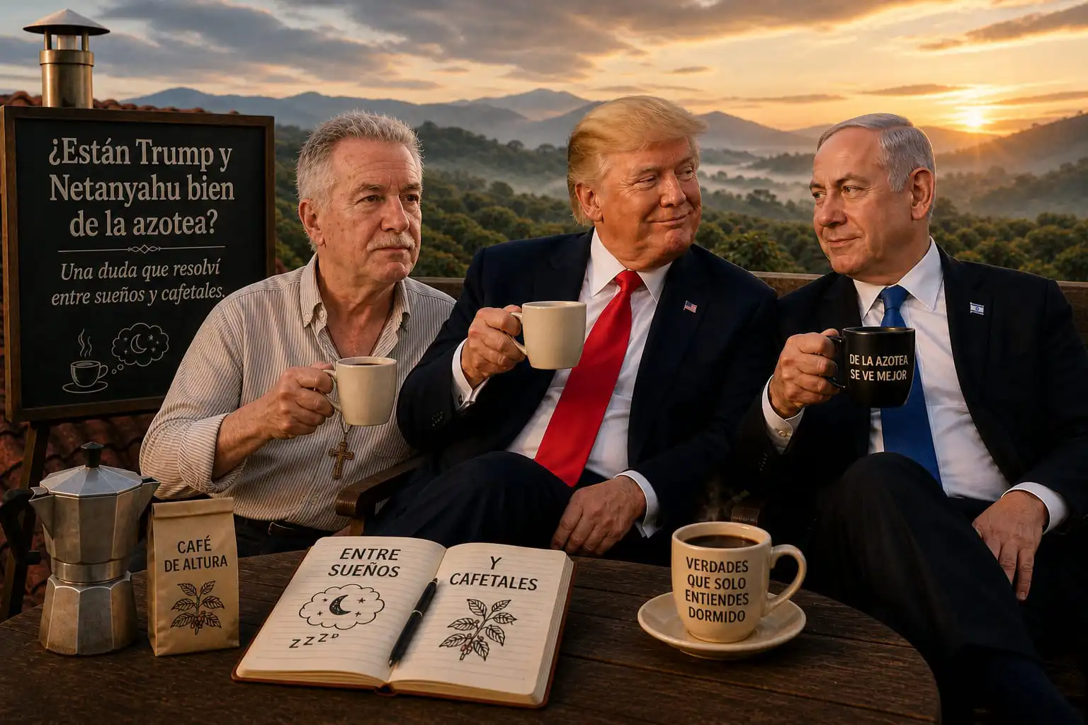 ¿Están Trump y Netanyahu bien de la azotea? Una duda que resolví entre sueños y cafetales
