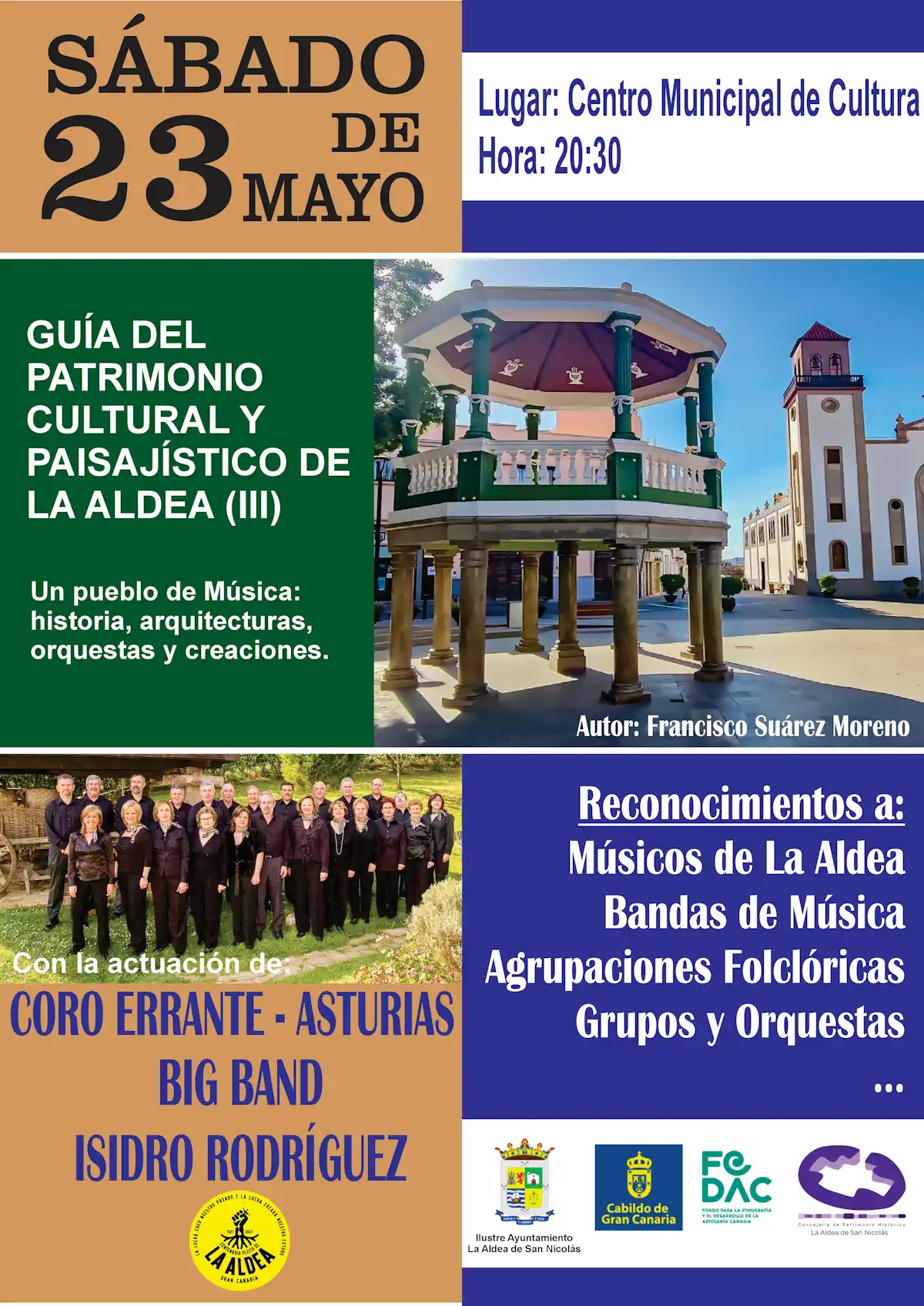La Aldea presenta la “Guía del Patrimonio Cultural y Paisajístico de La Aldea III: Un pueblo de Música”
