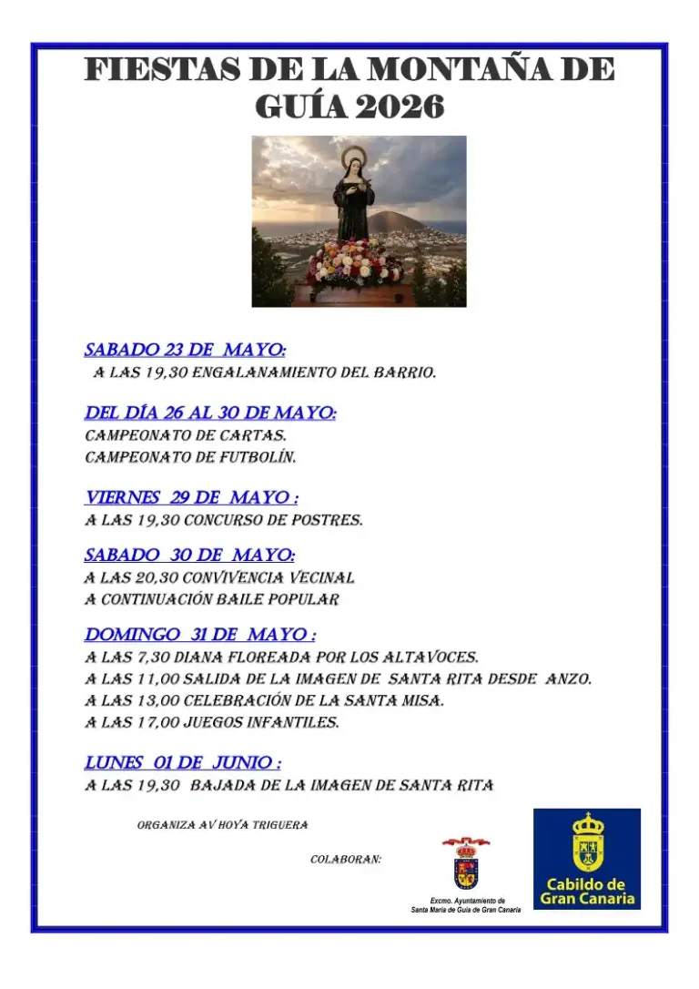 Programa Fiestas Montaña De Guía