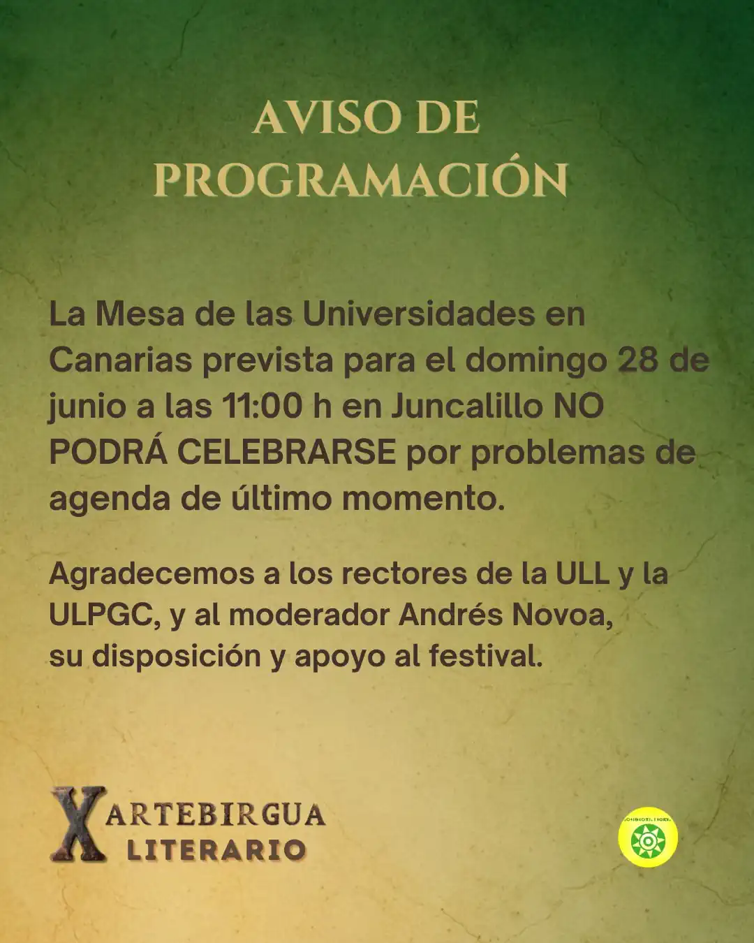 Aviso Artebirgua Literario