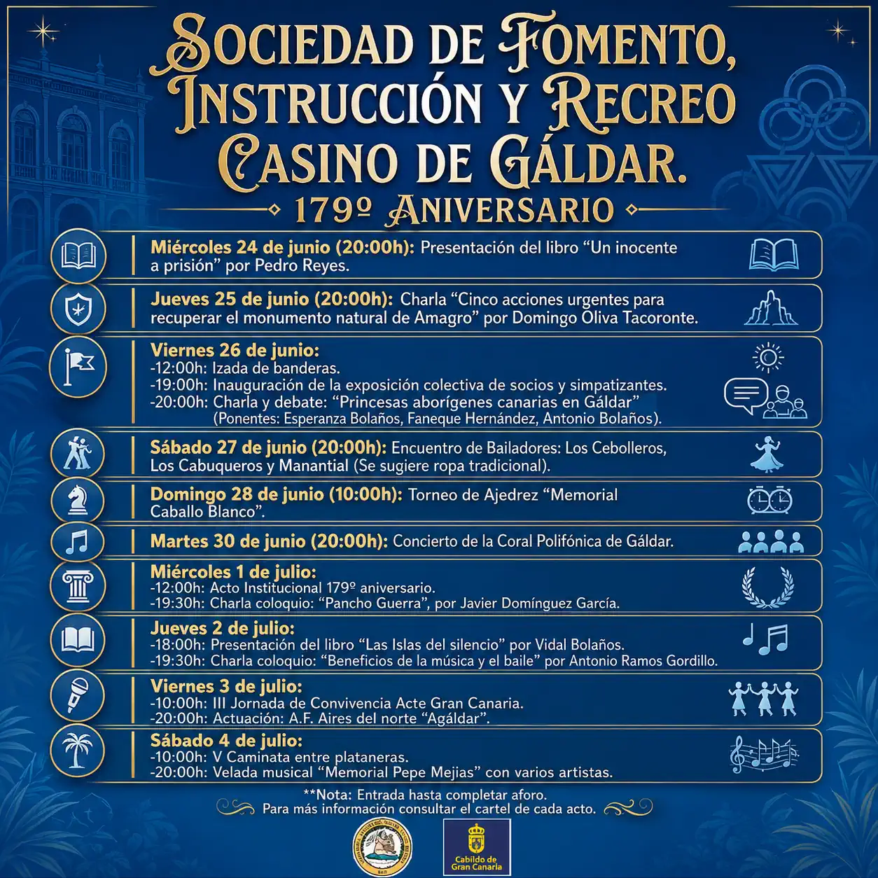 Actos Del Casino 179 Aniversario