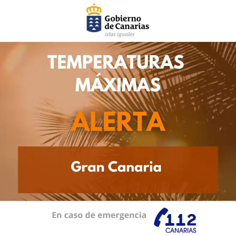 Alerta Por Temperaturas Maximas En Gran Canaria