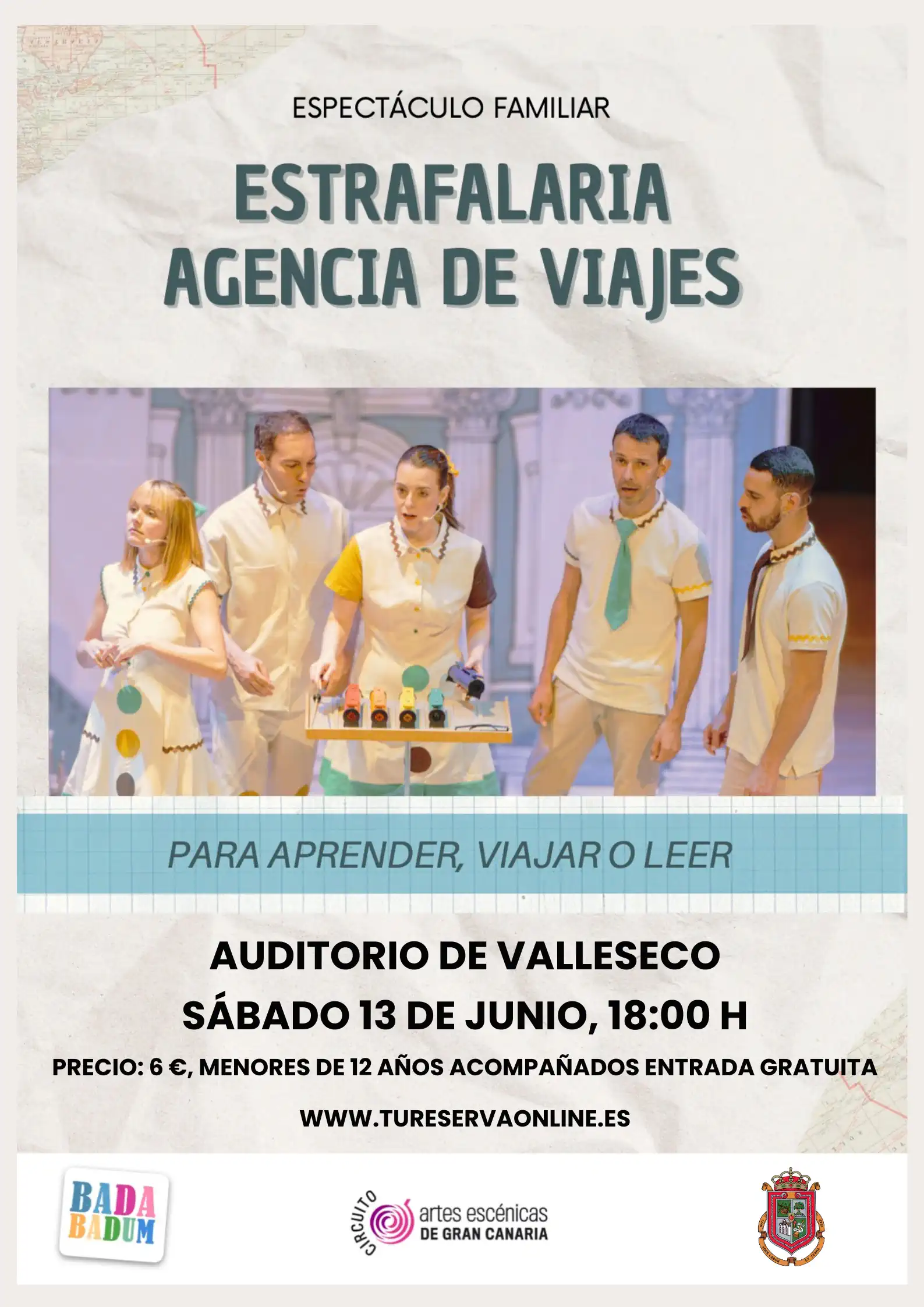Cartel Estrafalaria Agencia Valleseco