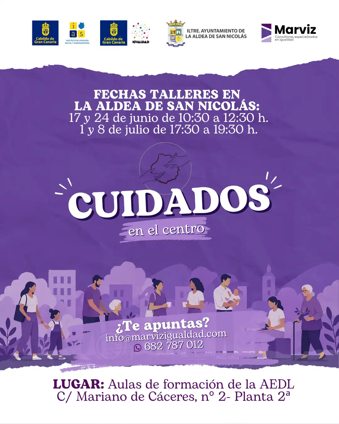 Cartel Cuidados En El Centro