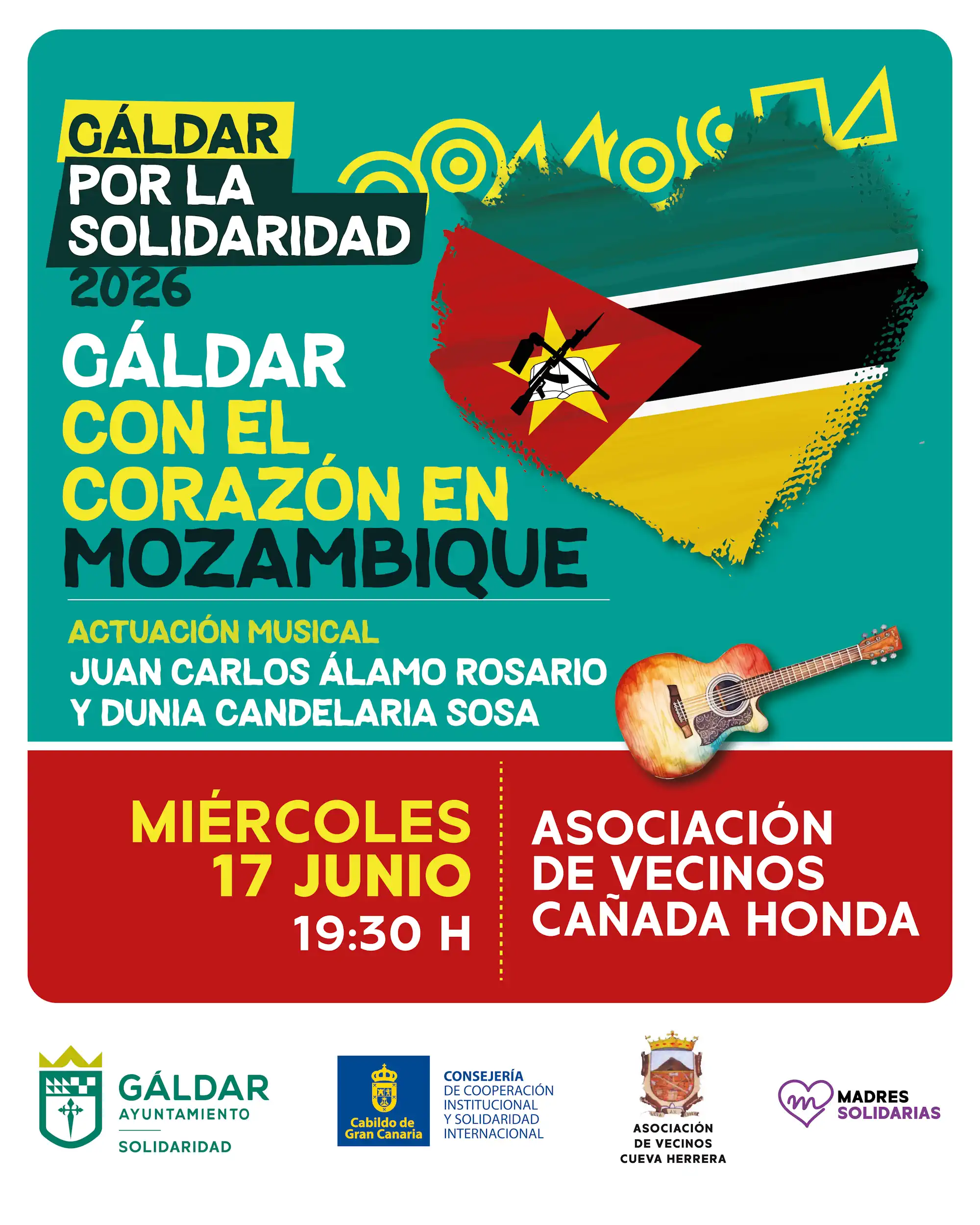 Gáldar organiza una nueva gala solidaria en Cañada Honda para apoyar proyectos educativos en Mozambique