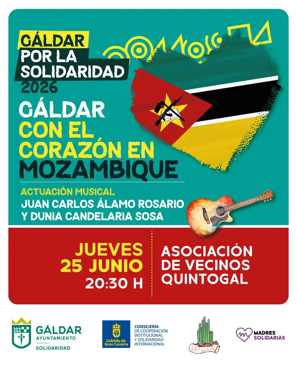 Los Quintana acoge una nueva gala solidaria ‘Gáldar con el corazón en Mozambique’ para apoyar proyectos educativos