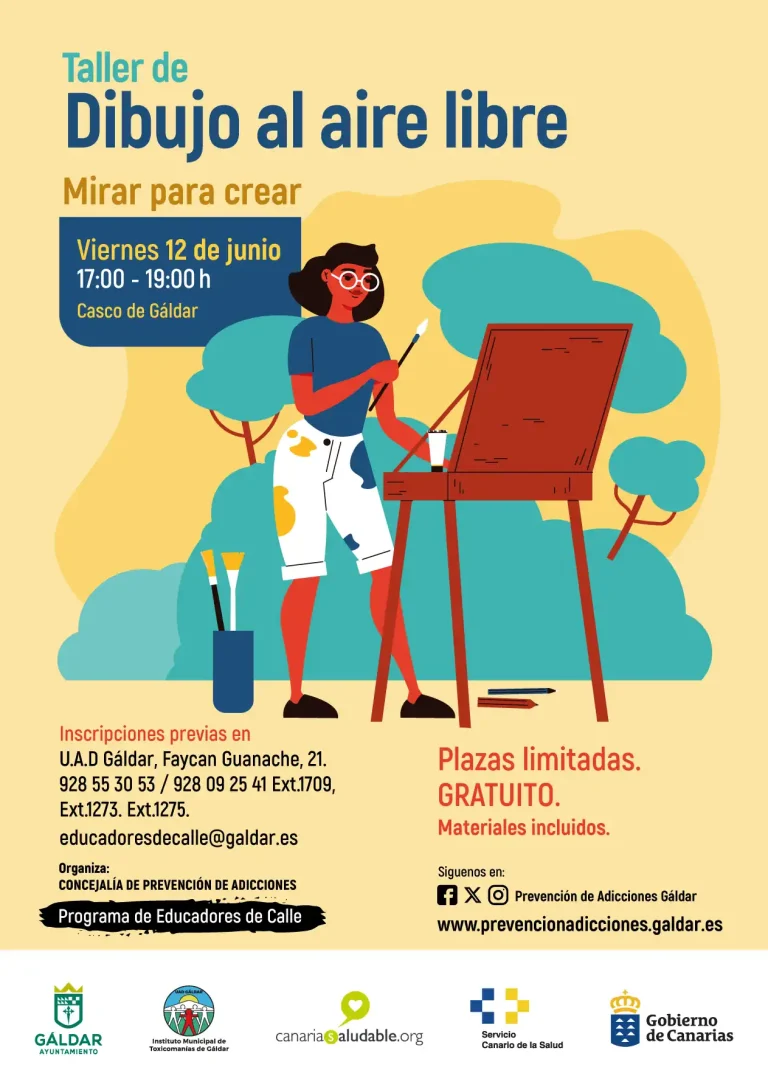 Cartel De Dibujo Al Aire Libre