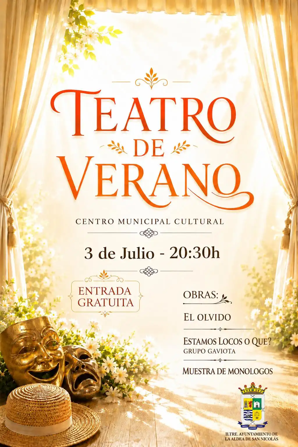 Cartel Teatro Política Social (la Aldea)