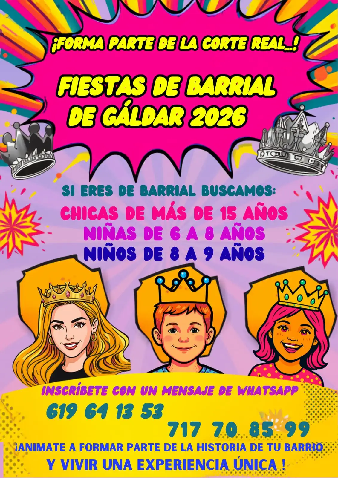 Las Fiestas de Barrial 2026 buscan a los integrantes de su Corte Real