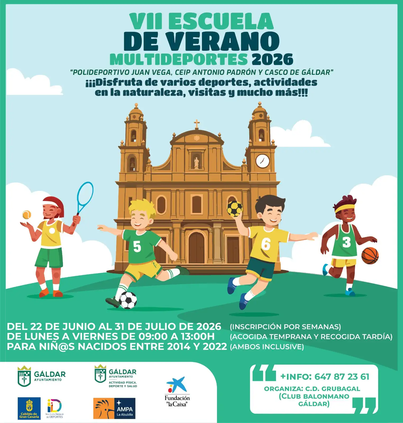 La VII Escuela de Verano Multideportes 2026 comenzará en pocas semanas y ya cuenta con sus últimas plazas disponibles