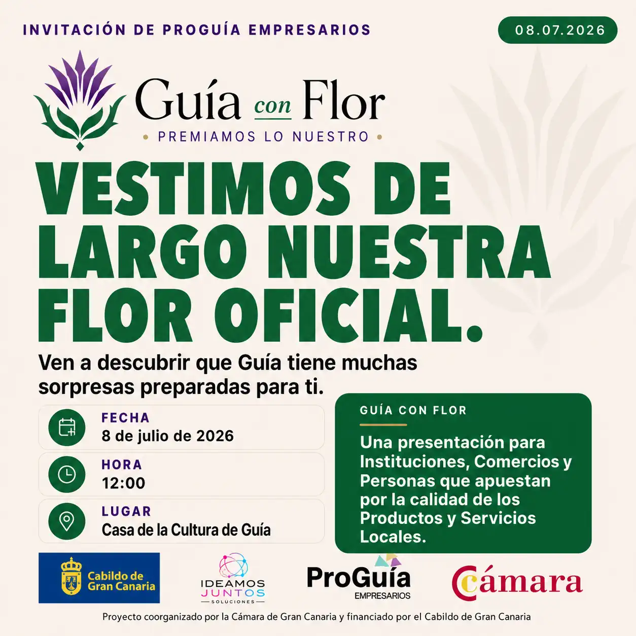 La Asociación ProGuía presenta el proyecto “Guía con Flor” para impulsar la dinamización comercial y social del municipio