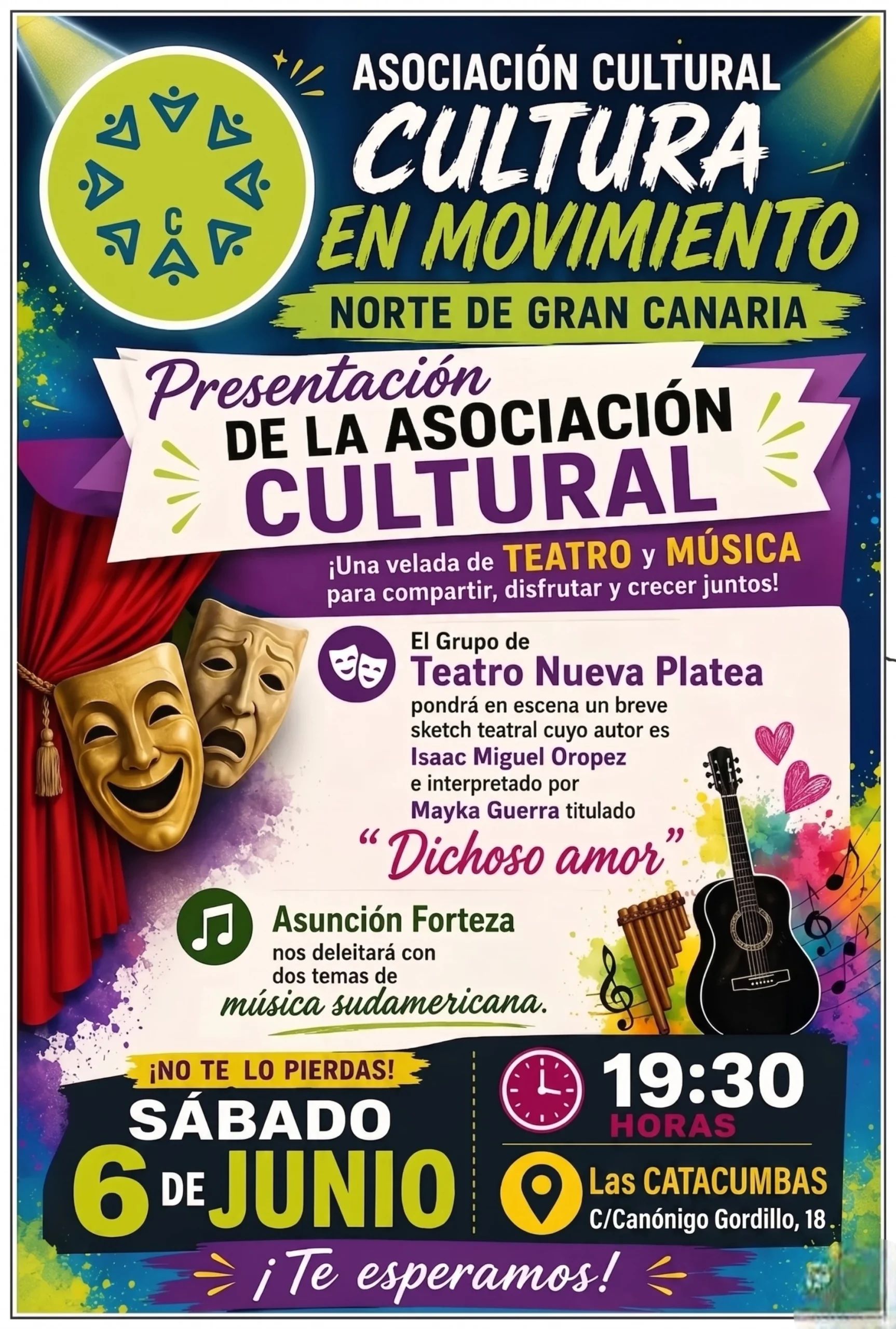 La presentación de la Asociación Cultura en Movimiento cambia de ubicación por problemas técnicos