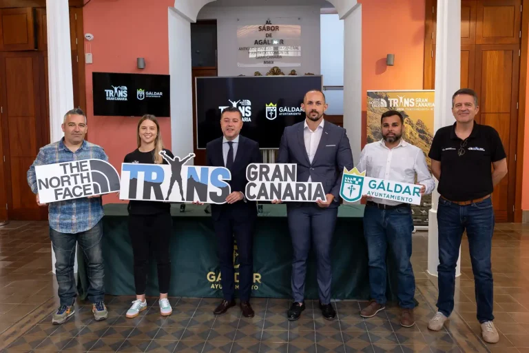 Presentación De La Open Agáldar Transgrancanaria De Izq A Der Ancor Bolaños, María García, Teodoro Sosa, Julio Mateo, Ulises Miranda Y Carlos González