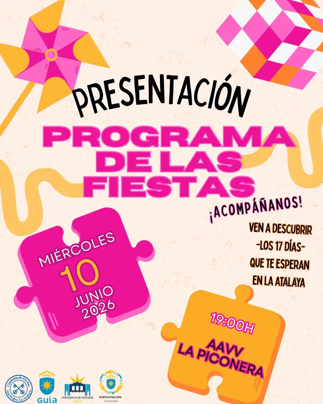 La Atalaya de Santa María de Guía presenta el programa de las Fiestas de San Pedro 2026