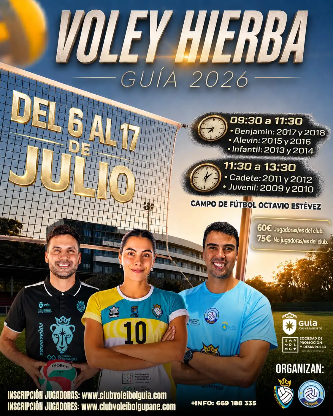 El Voley Hierba toma impulso en Guía con una edición 2026 pensada para formar, competir y disfrutar